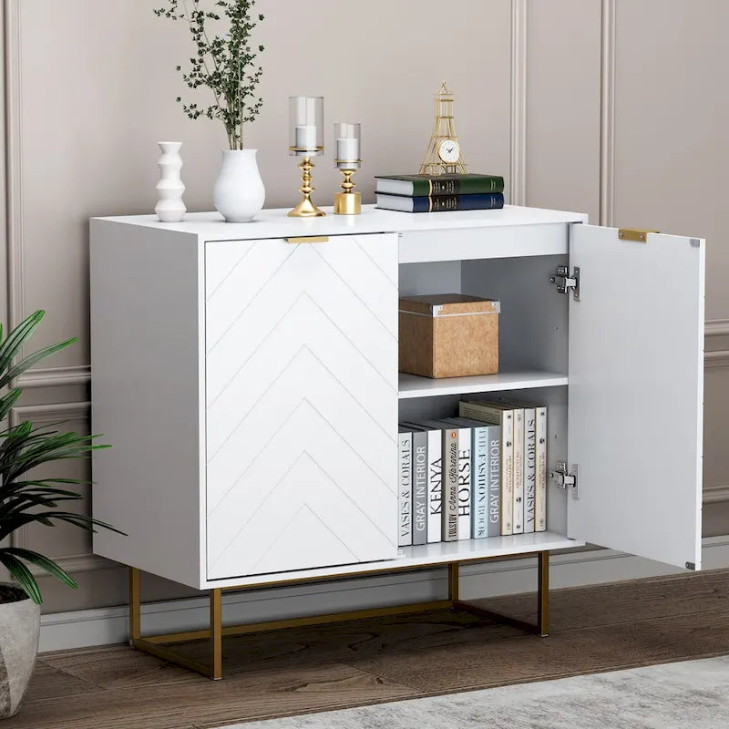 Buffet de rangement avec étagère réglable pour salon et cuisine