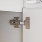 Bureau ergonomique assis-debout, élégance blanc pur avec caisson de rangement latéral