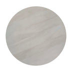 Table basse Tomas 32 po, plateau tambour en manguier, blanc délavé classique