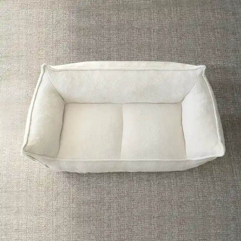 Canapé pouf 2 places, Loveseat en tissu imitation peluche, Canapé paresseux, Fauteuil pouf
