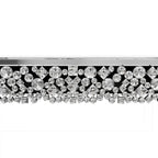 Console glamour table d'entrée avec cadre en cristal
