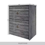 ChaletPosh Chevet 2 Tiroirs
