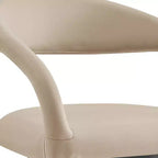 Tabouret de bar pivotant Armen Living 26 Ramona en fer et similicuir, hauteur comptoir