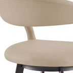 Tabouret de bar pivotant Armen Living 26 Ramona en fer et similicuir, hauteur comptoir