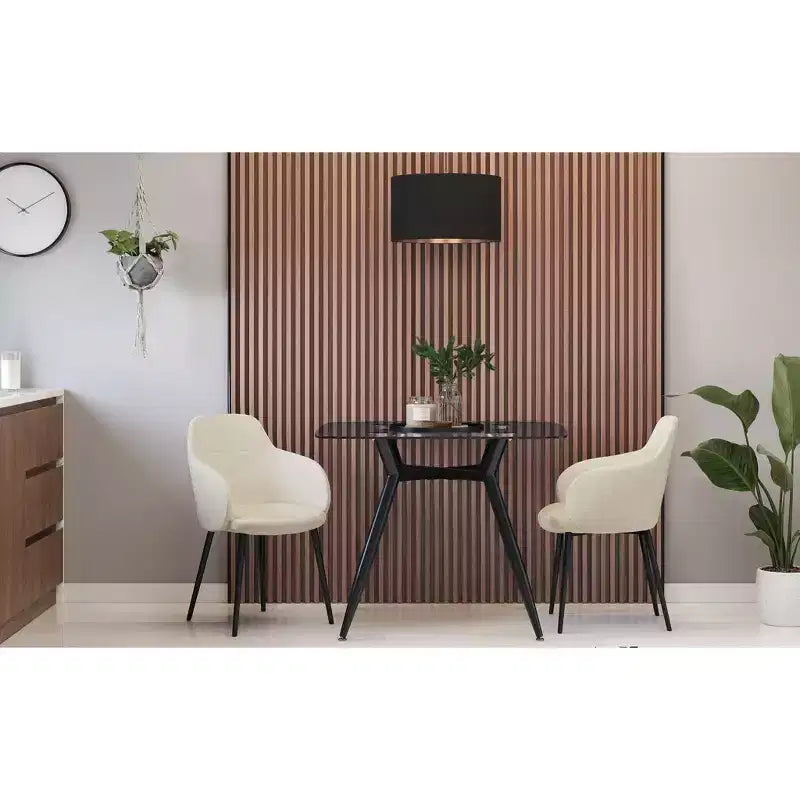 LumiSource Ensemble de 2 chaises de salle à manger Boyne