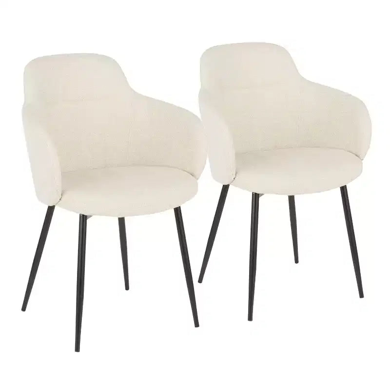 LumiSource Ensemble de 2 chaises de salle à manger Boyne