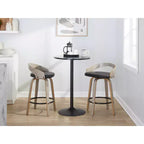 LumiSource, lot de 2 tabourets de bar pivotants « Grotto » de 66 cm (hauteur comptoir)