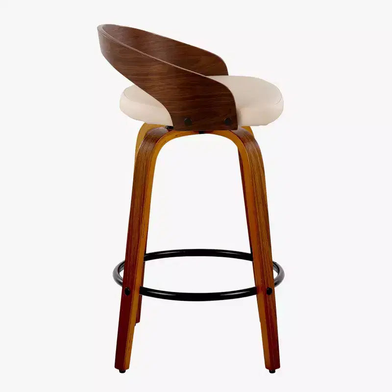 LumiSource, lot de 2 tabourets de bar pivotants « Grotto » de 66 cm (hauteur comptoir)
