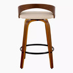 LumiSource, lot de 2 tabourets de bar pivotants « Grotto » de 66 cm (hauteur comptoir)