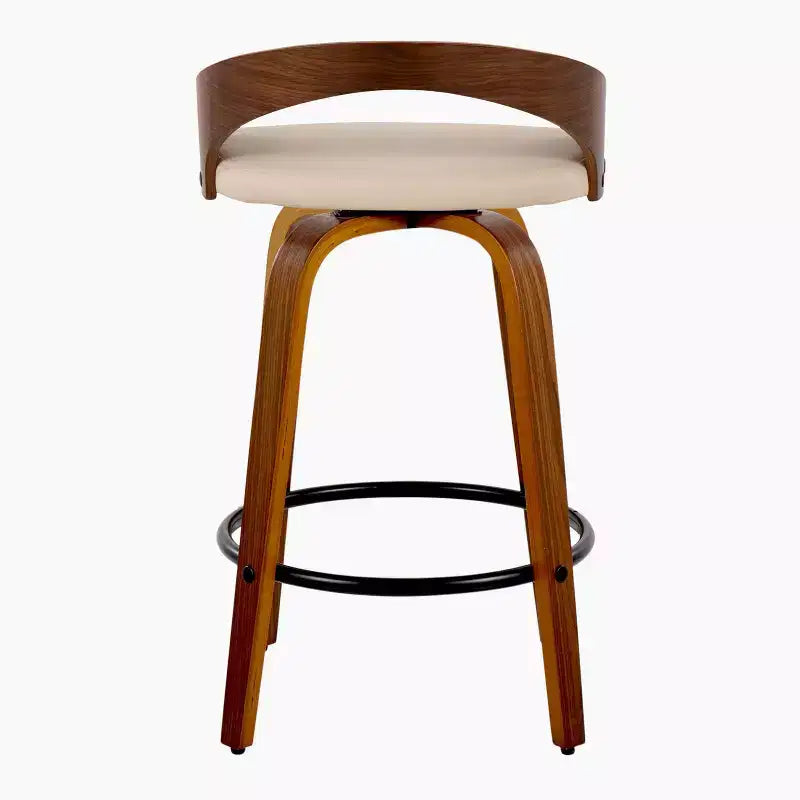 LumiSource, lot de 2 tabourets de bar pivotants « Grotto » de 66 cm (hauteur comptoir)