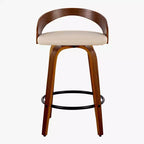 LumiSource, lot de 2 tabourets de bar pivotants « Grotto » de 66 cm (hauteur comptoir)