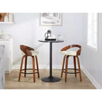 LumiSource, lot de 2 tabourets de bar pivotants « Grotto » de 66 cm (hauteur comptoir)