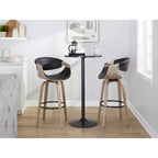 LumiSource Ensemble de 2 tabourets de bar pivotants 30 Symphony