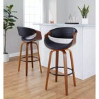LumiSource Ensemble de 2 tabourets de bar pivotants 30 Symphony