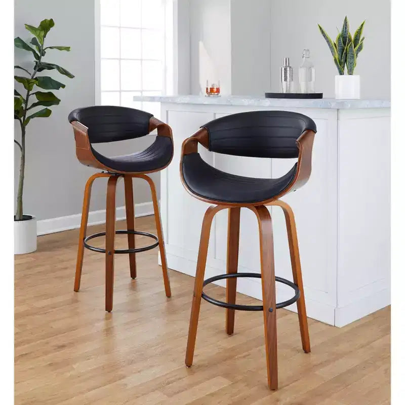 LumiSource Ensemble de 2 tabourets de bar pivotants 30 Symphony
