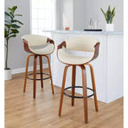 LumiSource Ensemble de 2 tabourets de bar pivotants 30 Symphony