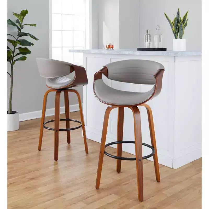 LumiSource Ensemble de 2 tabourets de bar pivotants 30 Symphony
