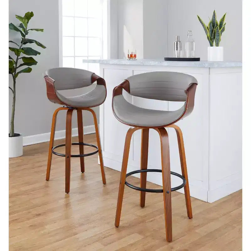 LumiSource Ensemble de 2 tabourets de bar pivotants 30 Symphony