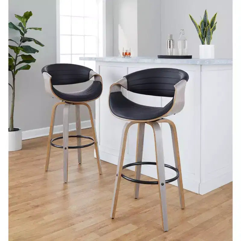 LumiSource Ensemble de 2 tabourets de bar pivotants 30 Symphony