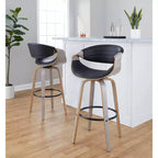 LumiSource Ensemble de 2 tabourets de bar pivotants 30 Symphony