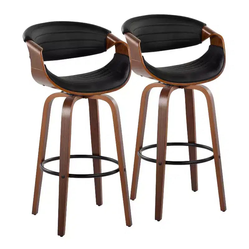 LumiSource Ensemble de 2 tabourets de bar pivotants 30 Symphony