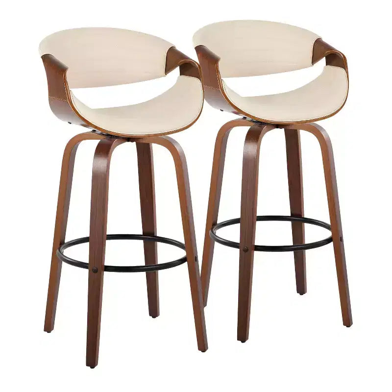 LumiSource Ensemble de 2 tabourets de bar pivotants 30 Symphony