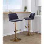 Lot de 2 tabourets de bar pivotants réglables Toriano LumiSource
