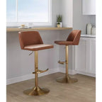 Lot de 2 tabourets de bar pivotants réglables Toriano LumiSource