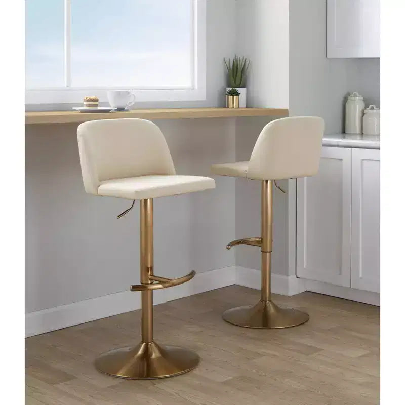Lot de 2 tabourets de bar pivotants réglables Toriano LumiSource