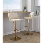 Lot de 2 tabourets de bar pivotants réglables Toriano LumiSource