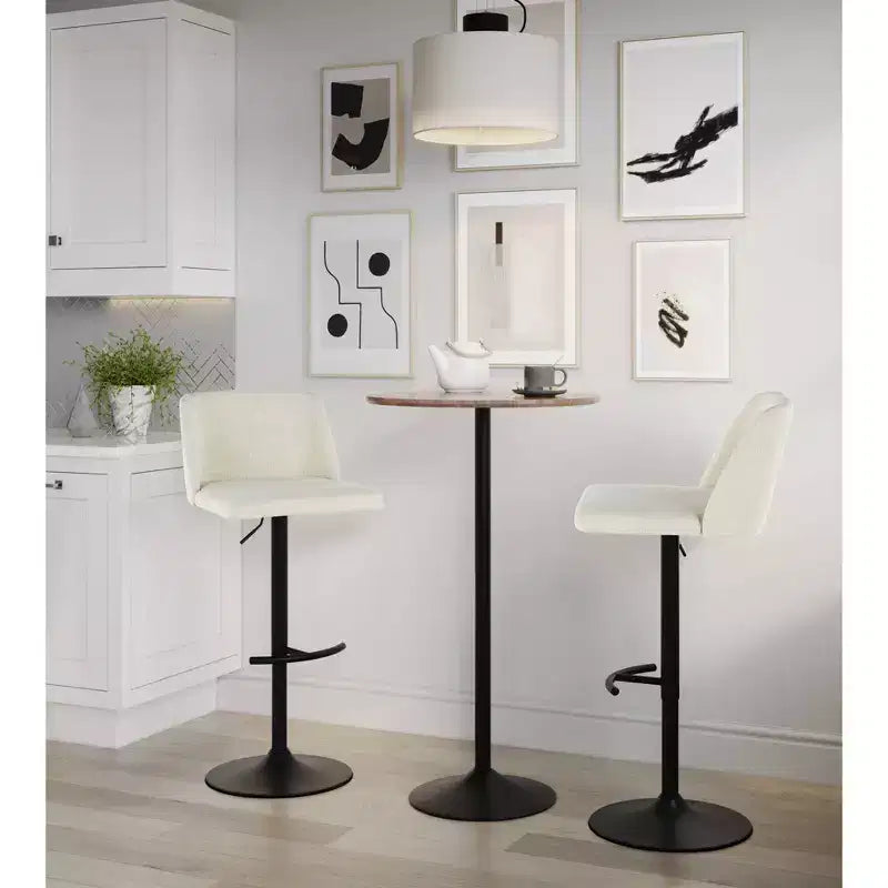 Lot de 2 tabourets de bar pivotants réglables Toriano LumiSource