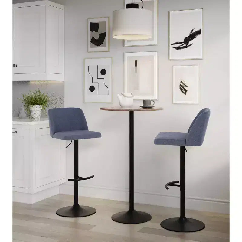 Lot de 2 tabourets de bar pivotants réglables Toriano LumiSource