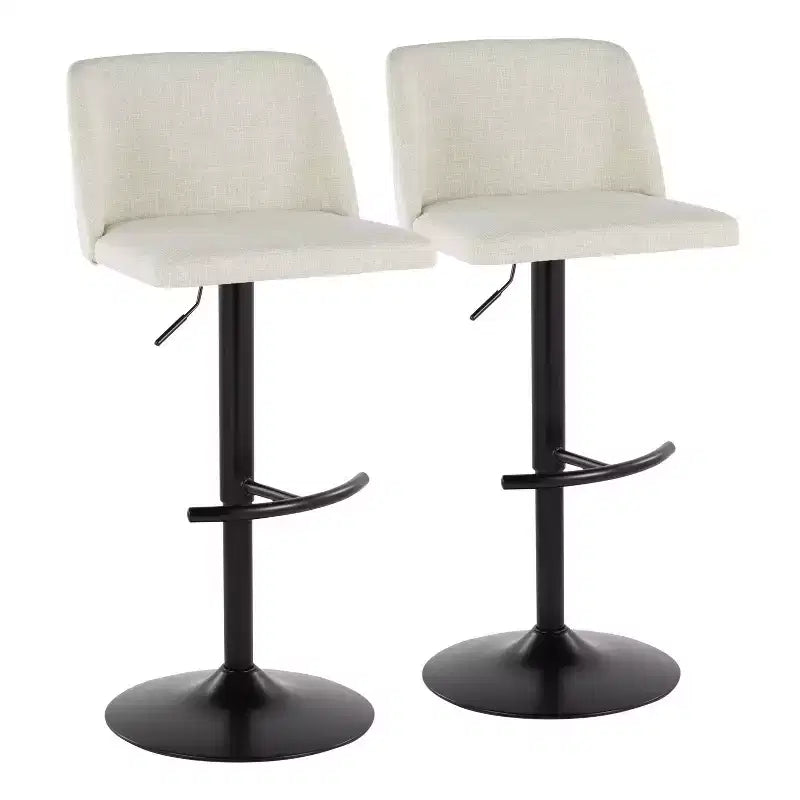 Lot de 2 tabourets de bar pivotants réglables Toriano LumiSource