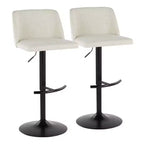 Lot de 2 tabourets de bar pivotants réglables Toriano LumiSource