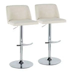Lot de 2 tabourets de bar pivotants réglables Toriano LumiSource