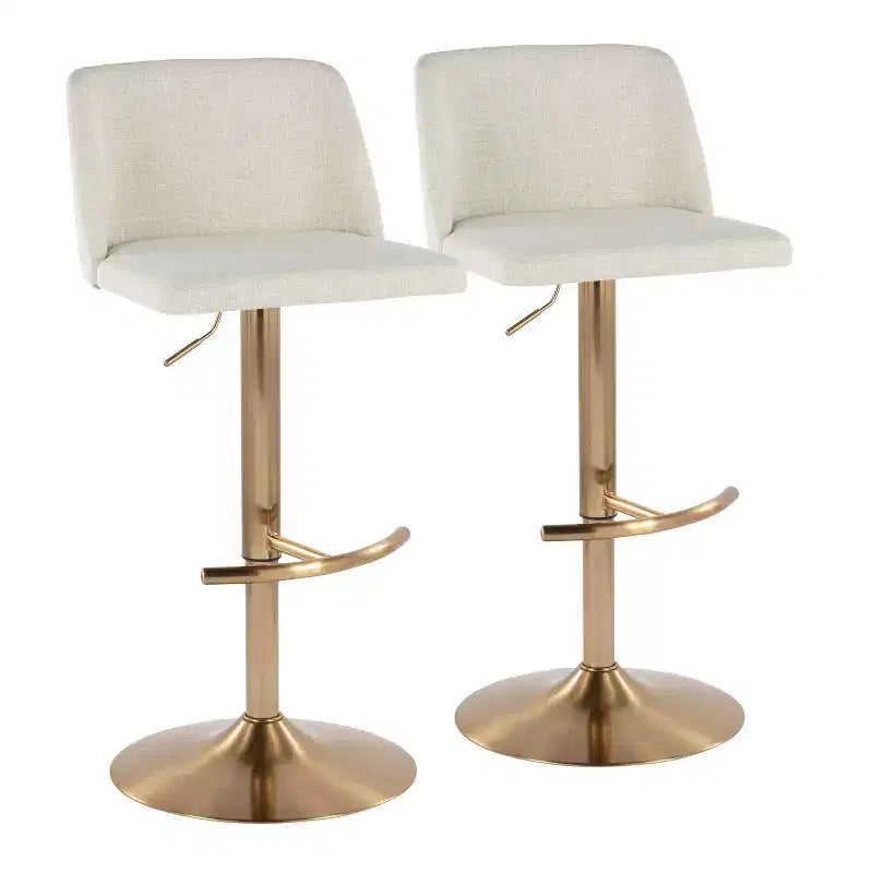 Lot de 2 tabourets de bar pivotants réglables Toriano LumiSource