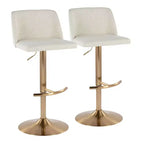 Lot de 2 tabourets de bar pivotants réglables Toriano LumiSource