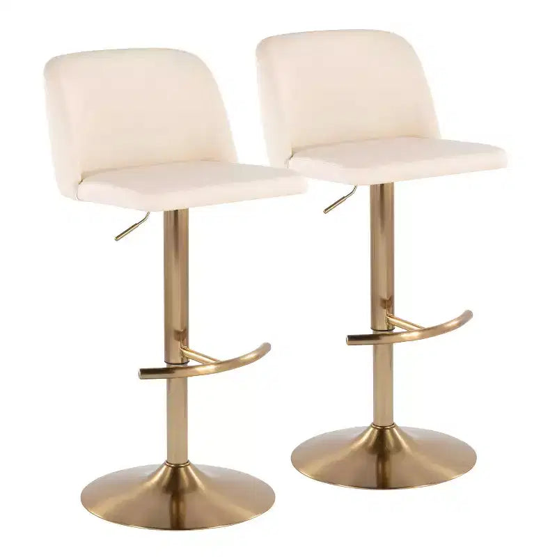 Lot de 2 tabourets de bar pivotants réglables Toriano LumiSource