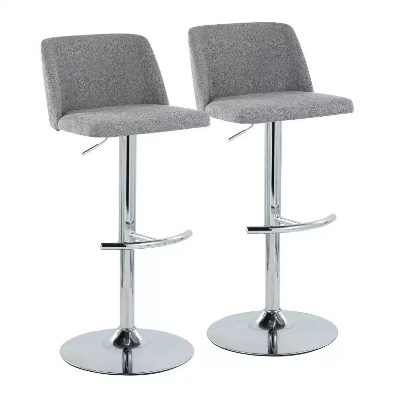 Lot de 2 tabourets de bar pivotants réglables Toriano LumiSource