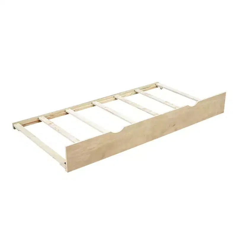 Lit de repos double avec lit gigogne/2 tiroirs, armoires de rangement et ports USB 4B - ModernLuxe