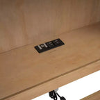 Lit de repos double avec lit gigogne/2 tiroirs, armoires de rangement et ports USB 4B - ModernLuxe