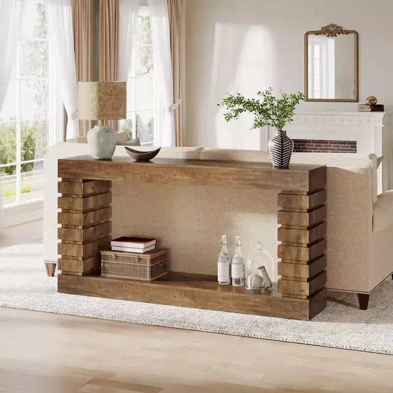Console rectangulaire en bois Lantine 70.87