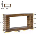 Console rectangulaire en bois Lantine 70.87