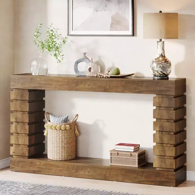 Console rectangulaire en bois Lantine 70.87