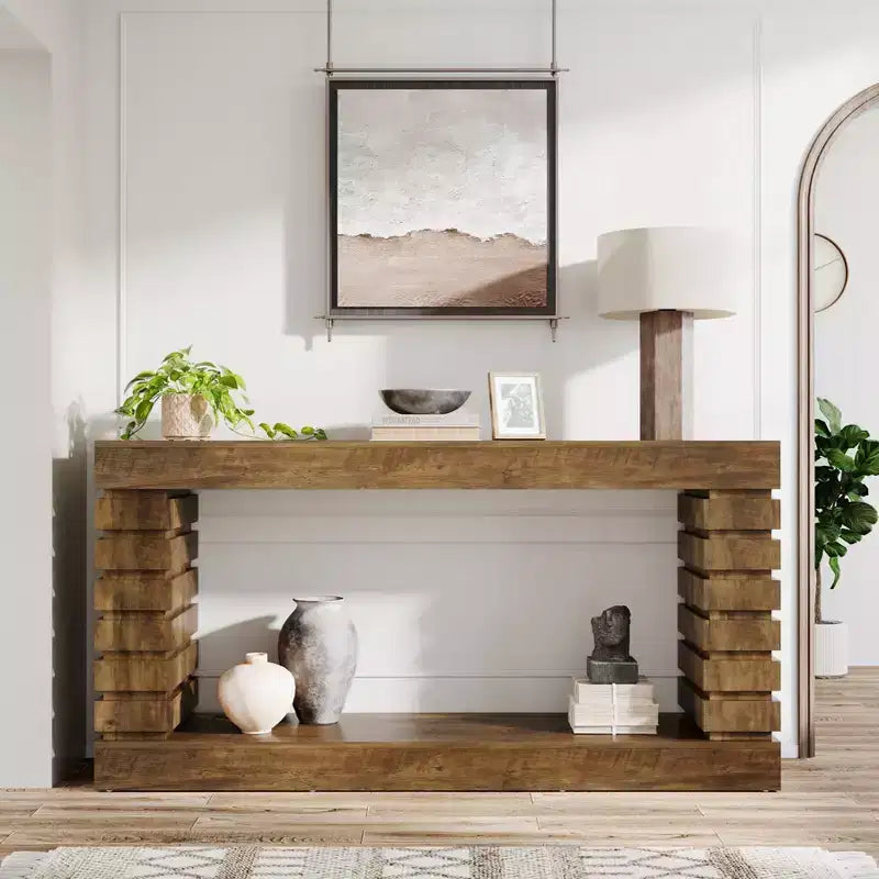 Console rectangulaire en bois Lantine 70.87