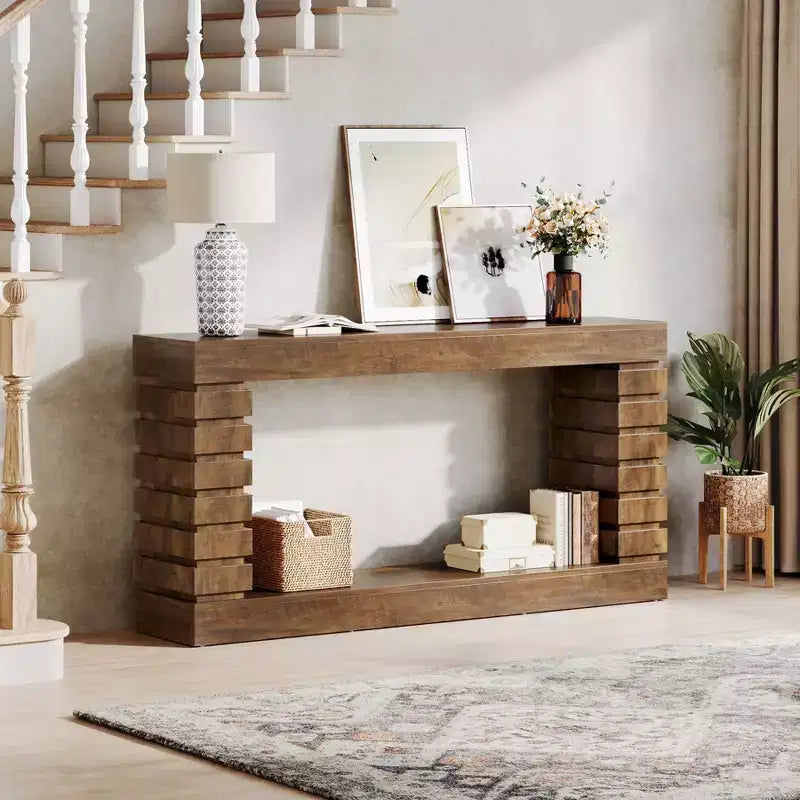 Console rectangulaire en bois Lantine 70.87