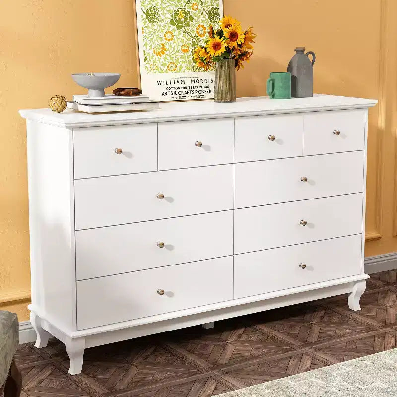 Commode à 10 tiroirs Famapy Polyvalente : Vaste espace de rangement, design élégant, idéale pour toutes les pièces