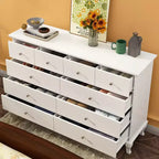 Commode à 10 tiroirs Famapy Polyvalente : Vaste espace de rangement, design élégant, idéale pour toutes les pièces