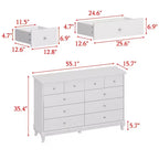 Commode à 10 tiroirs Famapy Polyvalente : Vaste espace de rangement, design élégant, idéale pour toutes les pièces