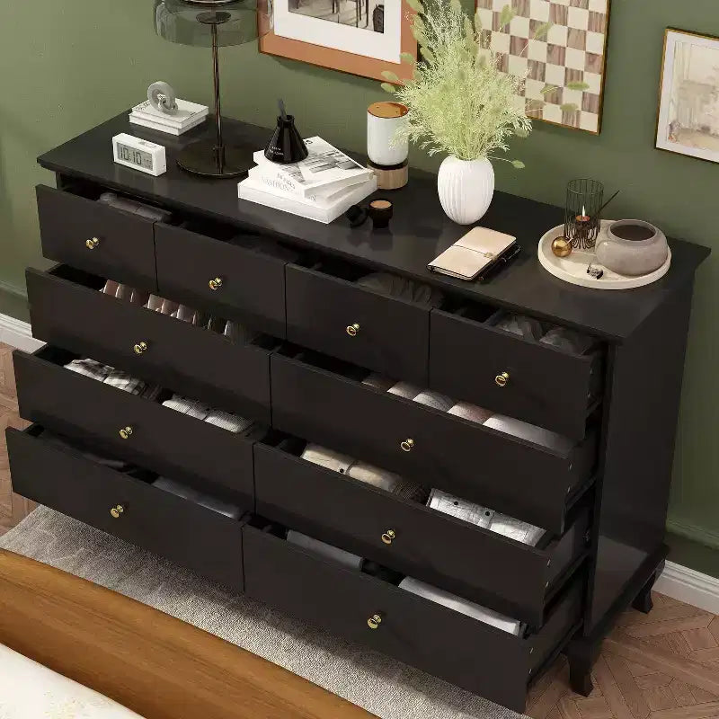 Commode à 10 tiroirs Famapy Polyvalente : Vaste espace de rangement, design élégant, idéale pour toutes les pièces